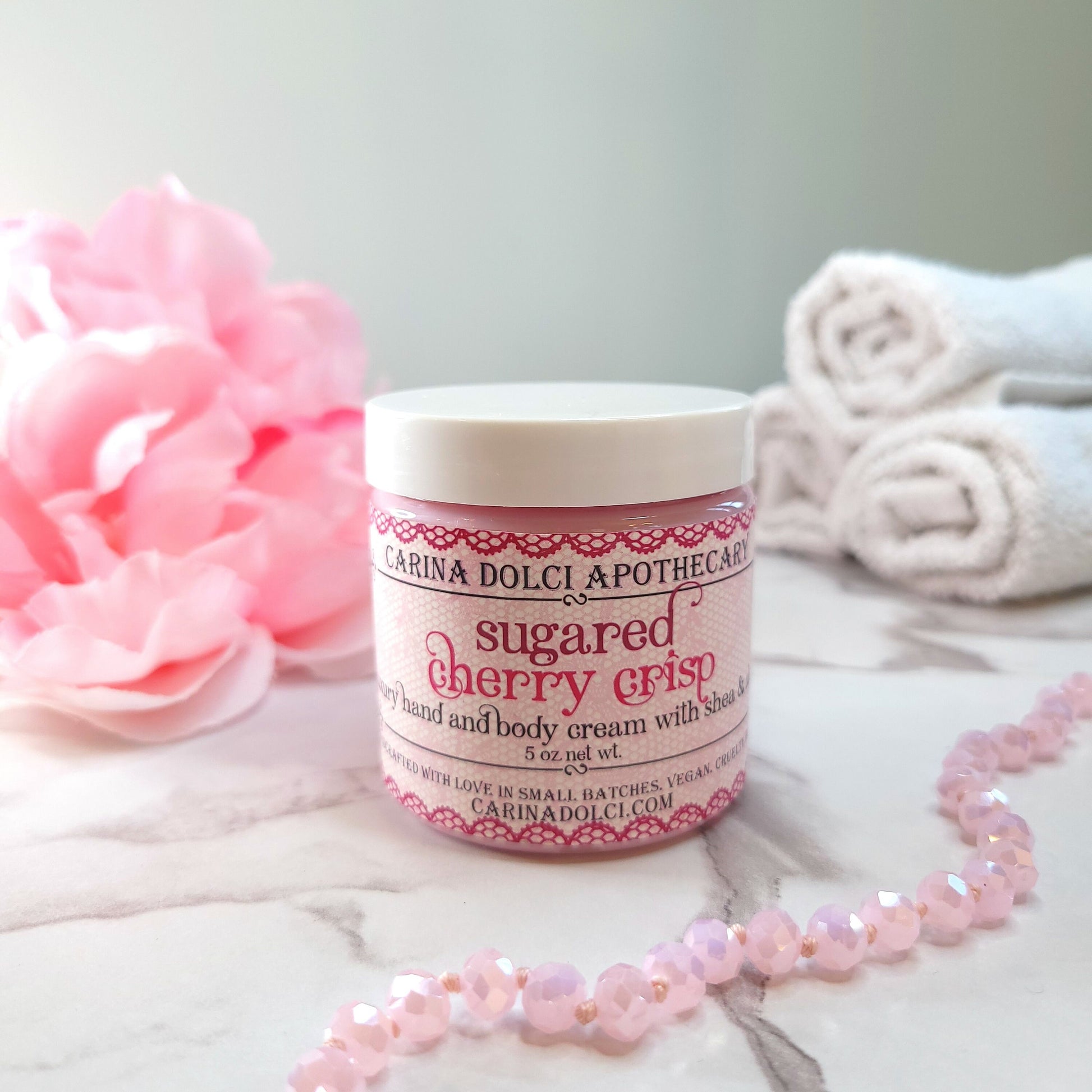 Sugared Cherry Crisp | Luxury Hand and Body Cream image 0