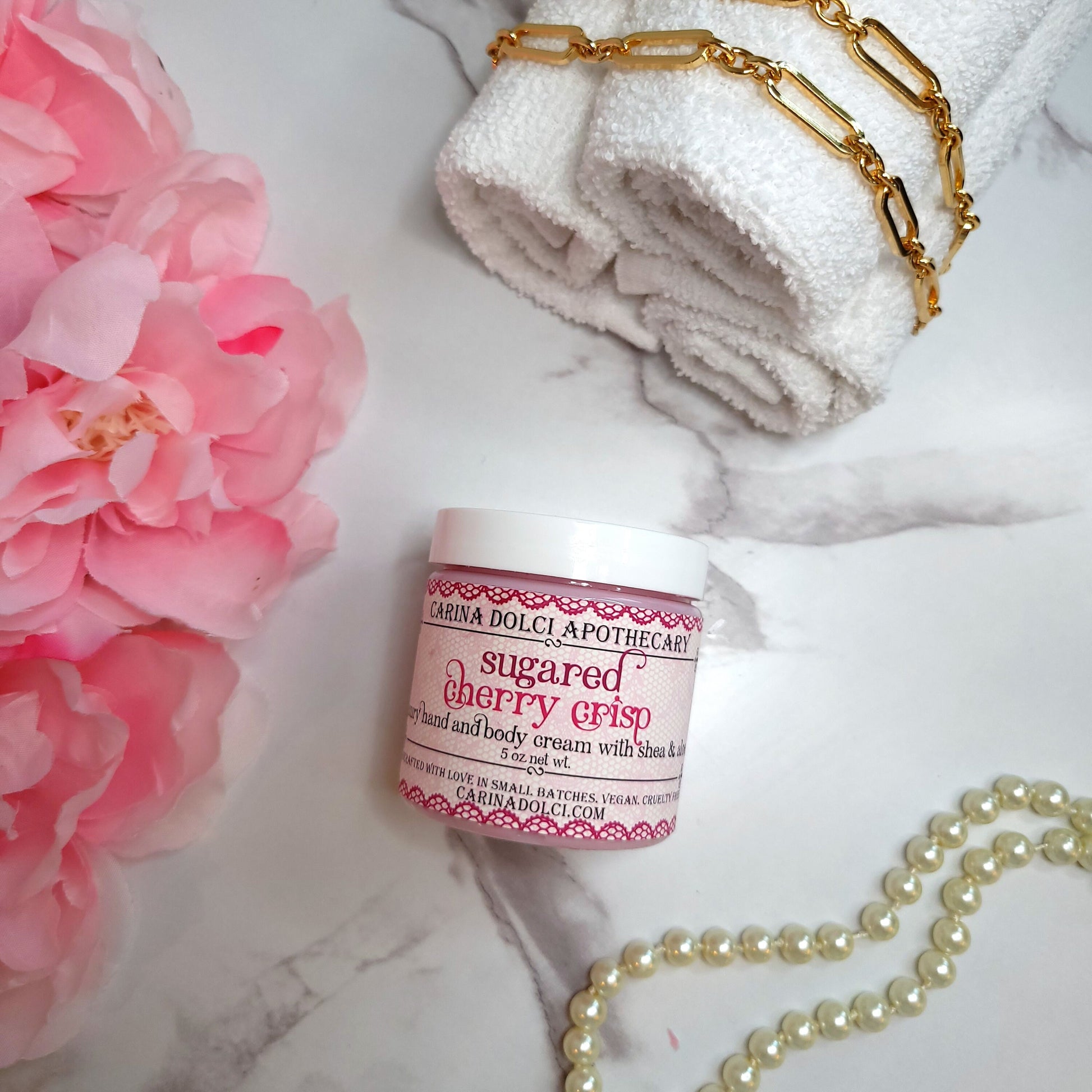 Sugared Cherry Crisp | Luxury Hand and Body Cream image 1